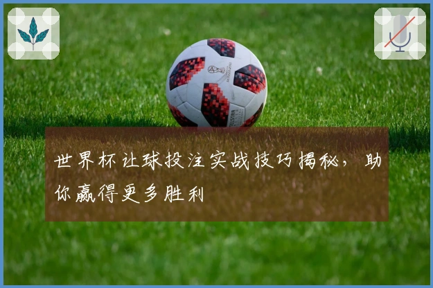 世界杯让球投注实战技巧揭秘，助你赢得更多胜利